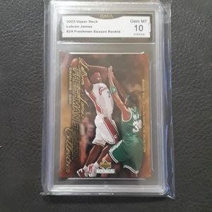 GMA 10 Lebron James Rookie Card LA Lakers Cavs